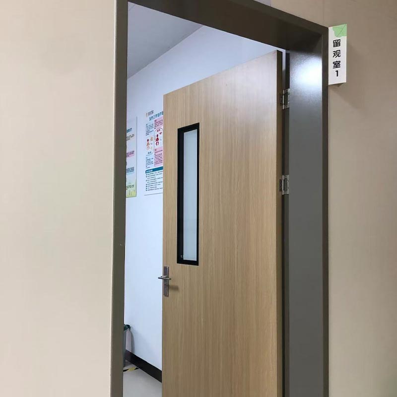 Πυροσβεστική πόρτα από χάλυβα και ξύλο νοσοκομείου